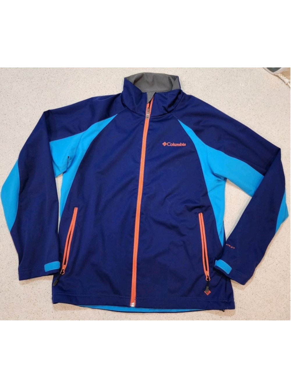 Columbia Mens Medium Tectonic Breathable Windproof Soft Shell Reflective Jacket